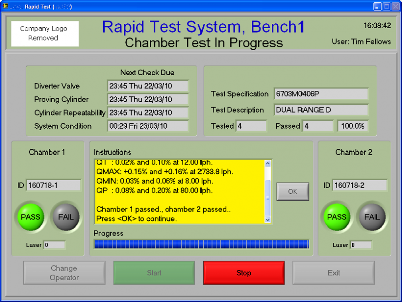 Water Meter Test System